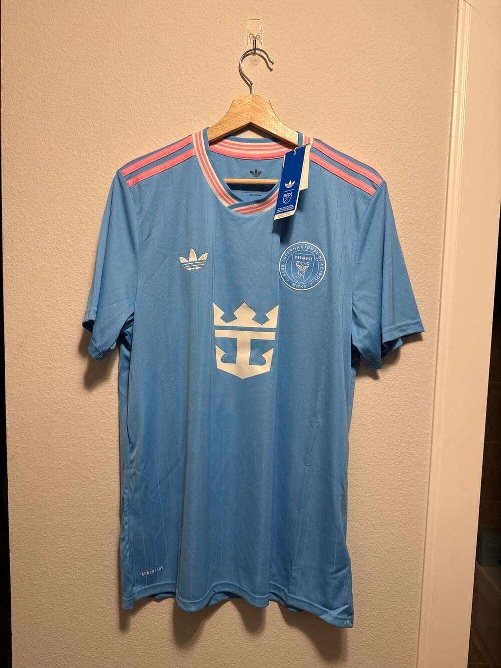 Adidas Inter Miami CF 25/26 Third Messi #10 Men’s Size Large Jersey 'Semi Blue B